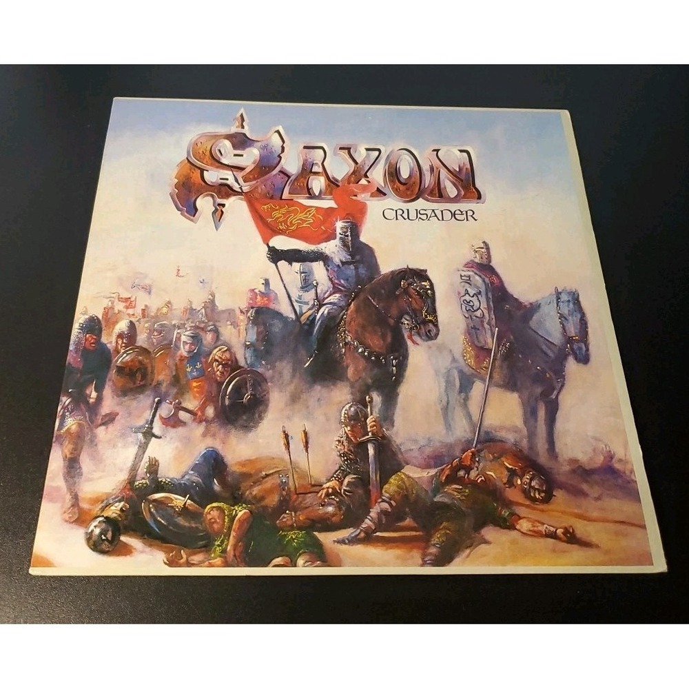 Saxon – Crusader [1984] Vinyl LP Rock Heavy Metal ( Reissued Copy)